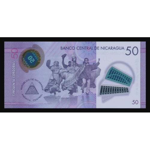 Nicaragua, 50 Cordobas 2014 (Polymer)