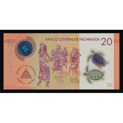 Nicaragua, 20 Cordobas 2014 (Polymer)