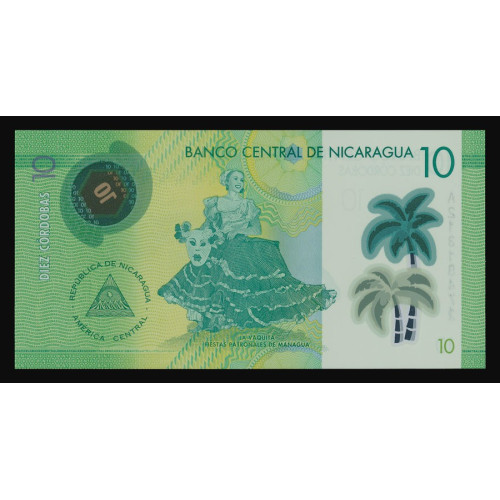 Nicaragua, 10 Cordobas 2014 (Polymer)