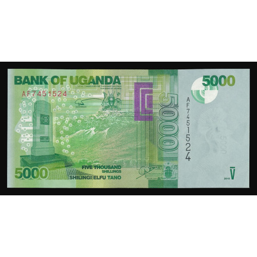 Uganda, 5000 Shilings 2010