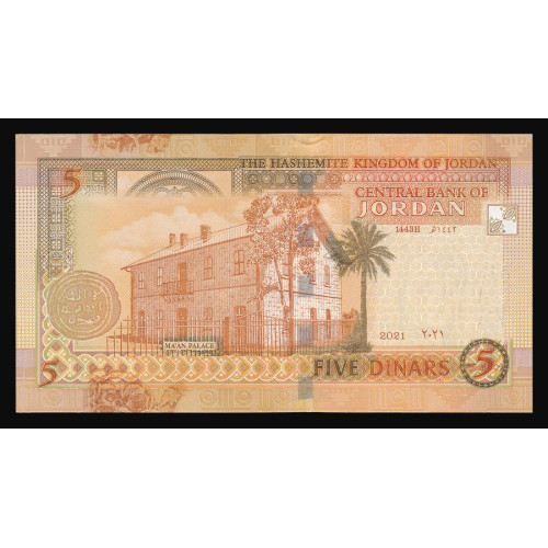 Jordan, 5 Dinars 2021