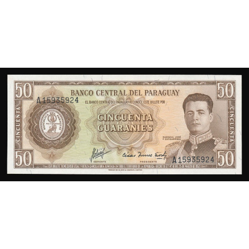 Paraguay, 50 Guaranies 1963