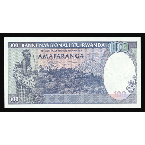 Rwanda, 100 Francs 1989