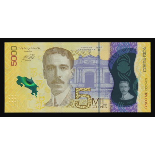 Costa Rica, 5000 Colones 2018 (Polymer)