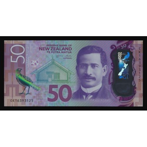 New Zealand, 50 Dollars 2016 (Polymer)