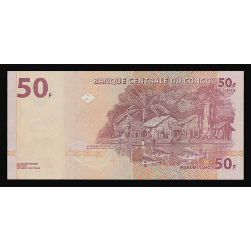 Congo Democratic Republic, 50 Francs 2000