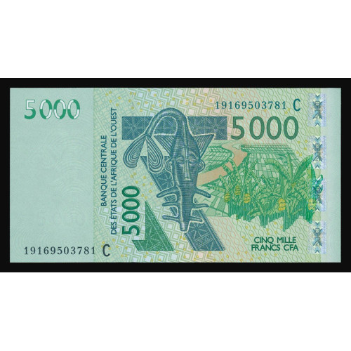 West African States (Burkina Faso), 5000 Francs 2019 (C)