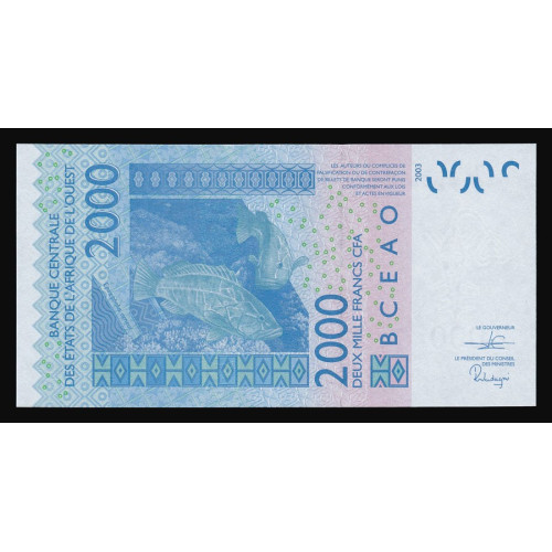 West African States (Guinea Bissau), 2000 Francs 2019 (S)