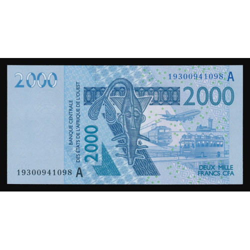 West African States (Ivory Coast), 2000 Francs 2019 (A)