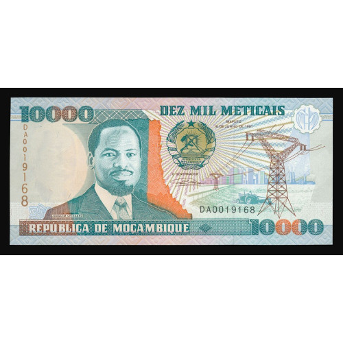 Mozambique, 10000 Francs 1991