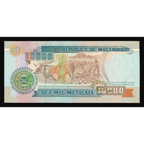 Mozambique, 10000 Francs 1991