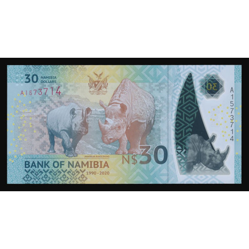 Namibia, 30 Dollars 2020, Commemorative (Polymer)