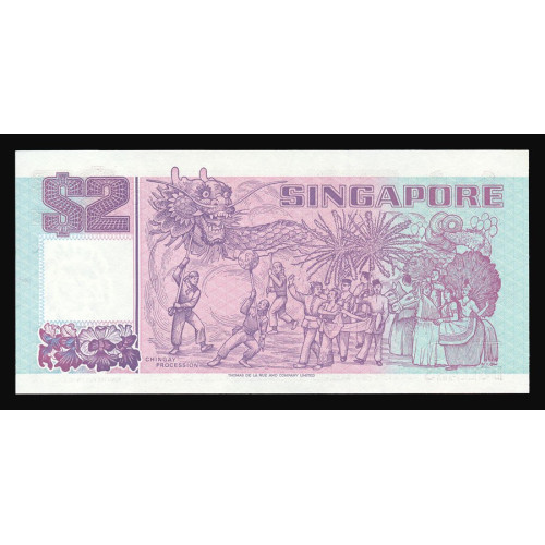 Singapore, 2 Dollars 1992