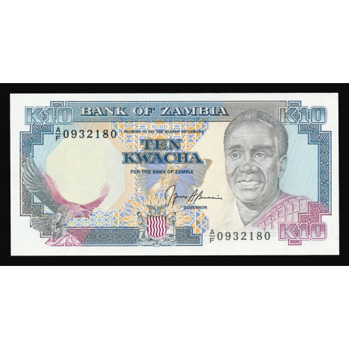 Zambia, 10 Kwacha 1989-91