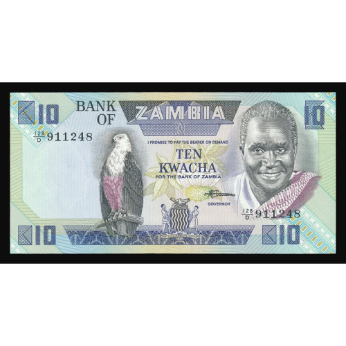 Zambia, 10 Kwacha 1988