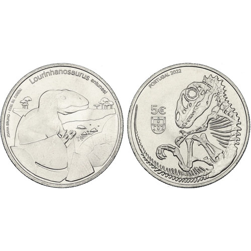 Portugal, 5 Euro 2022, Lourinhanosaurus