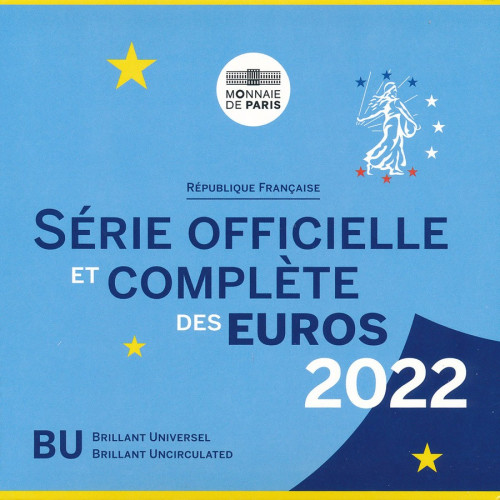 France, Euro BU set 2022