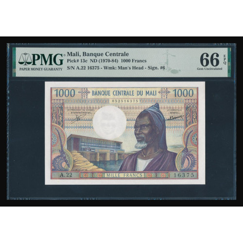 Mali, 1000 Francs 1970-84, 052516375