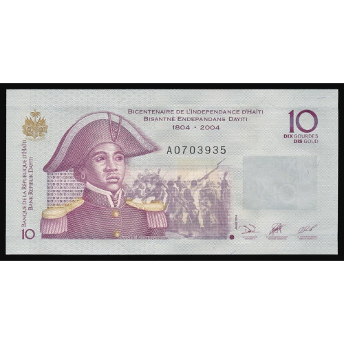 Haiti, 10 Gourdes 2004, Commemorative