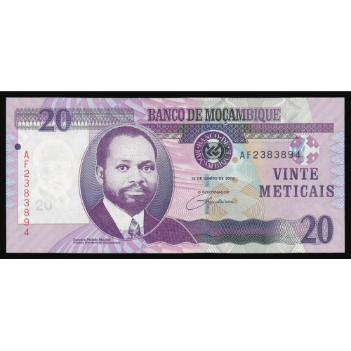 Mozambique, 20 Meticais 2006