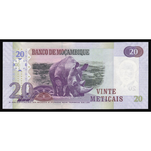 Mozambique, 20 Meticais 2006