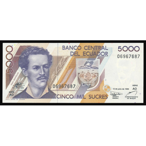 Ecuador, 5000 Sucres 1999