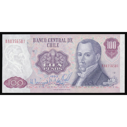 Chile, 100 Pesos 1983