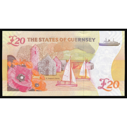 Guernsey, 20 Pounds 2018, Commemorative