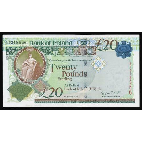 Northern Ireland - Bank of Ireland, 20 Pounds 2013