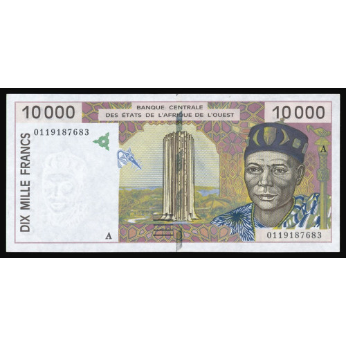 West African States (Ivory Coast), 10000 Francs 2001 (A)