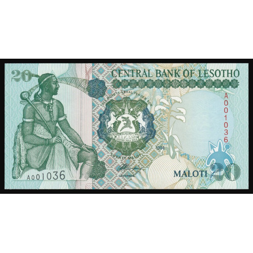 Lesotho, 20 Maloti 1994