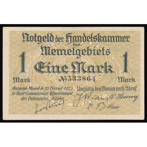 Memel, 1 Mark 1922, 533864