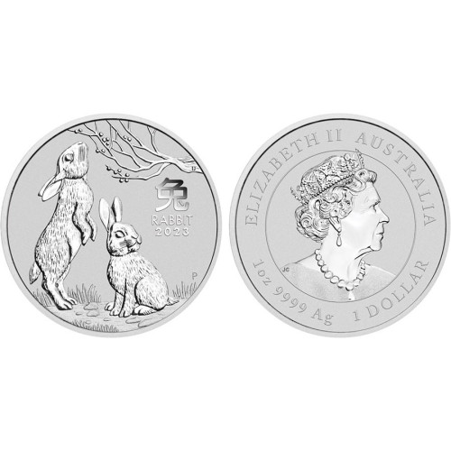 Australia, 1 Dollar 2023, Year of the Rabbit (1 Oz)