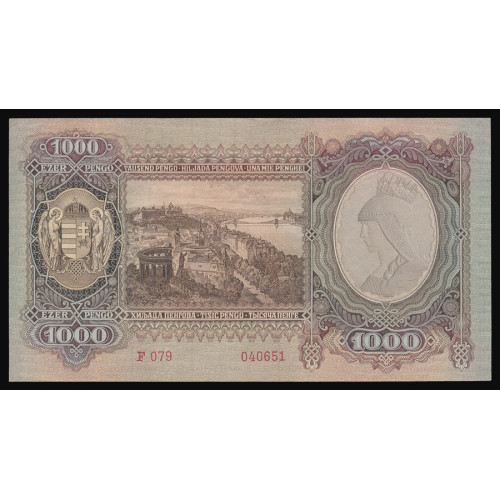 Hungary, 1000 Pengo 1943