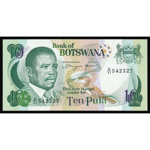 Botswana, 10 Pula 1992