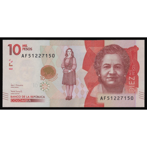 Colombia, 10000 Pesos 2018