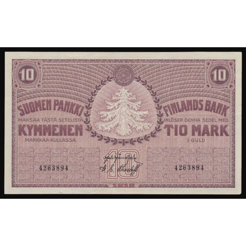 Finland, 10 Markkaa 1918, 4263894