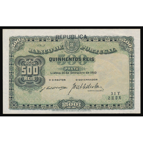 Portugal, 500 Reis 1910, 3JF ZUOX