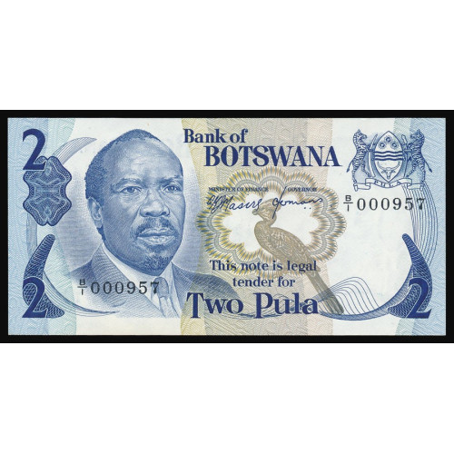 Botswana, 2 Pula 1976 (low number)