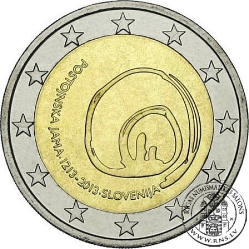 Slovenia, 2 Euro 2013, 800 Years since the Discovery of Postojna's Cave