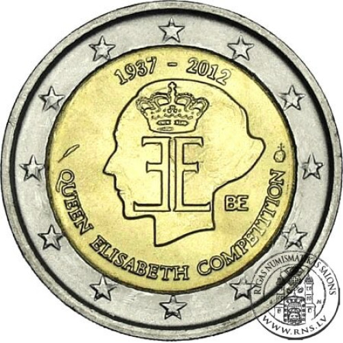 Belgium, 2 Euro 2012, 75th Anniversary - Queen Elisabeth Music Competition