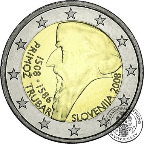 Slovenia, 2 Euro 2008, 500th Birthday of Primož Trubar