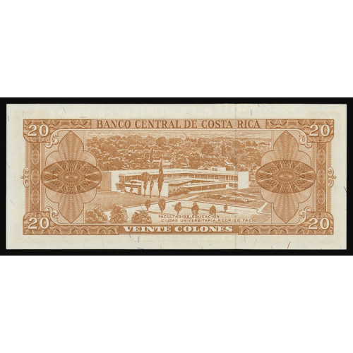 Costa Rica, 20 Colones 1969, B 3712255