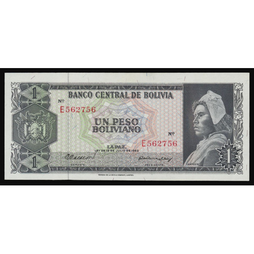 Bolivia, 1 Peso Boliviano 1962, E 562756