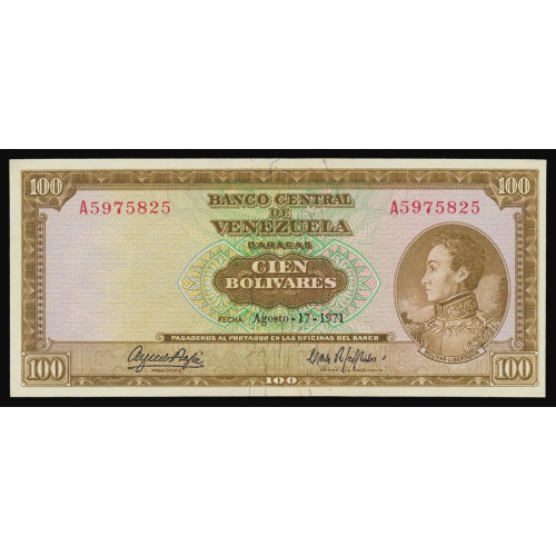 Venezuela, 100 Bolivares 1971