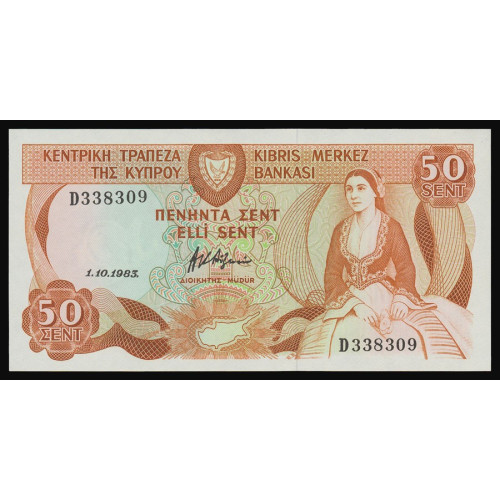 Cyprus, 50 Cents 1983