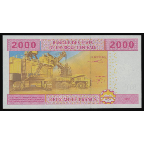 Central African States (Equatorial Guinea), 2000 Francs 2002 (F)