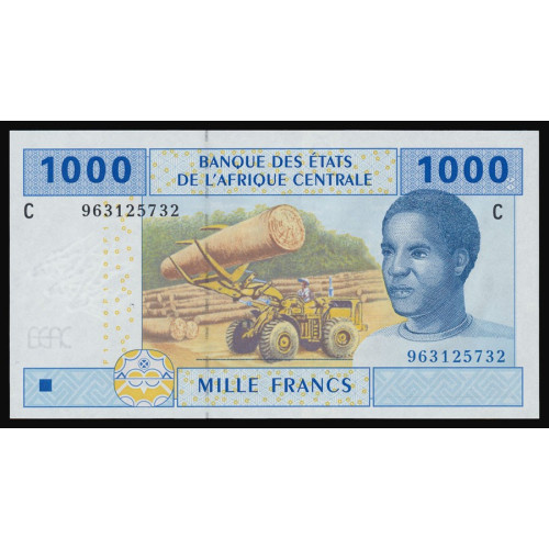 Central African States (Chad), 1000 Francs 2002 (C)