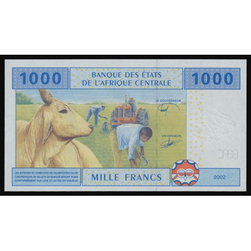 Central African States (Chad), 1000 Francs 2002 (C)