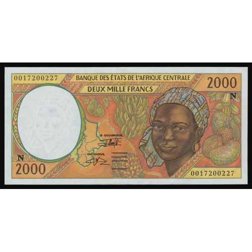 Central African States (Equatorial Guinea), 2000 Francs 2000 (N)